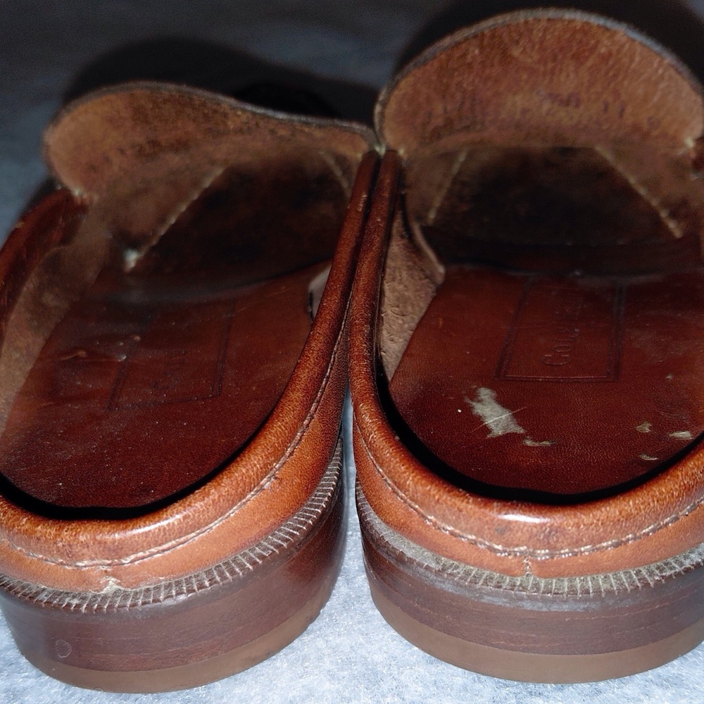 Cole Haan Brown Leather Slip-On Mules Women’s Size 5.5 - Picture 2 of 16